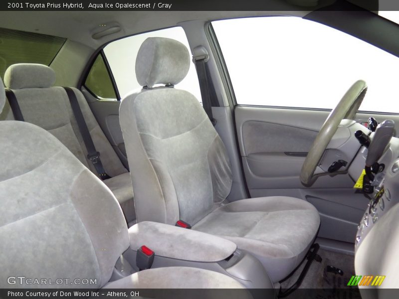 Aqua Ice Opalescenet / Gray 2001 Toyota Prius Hybrid
