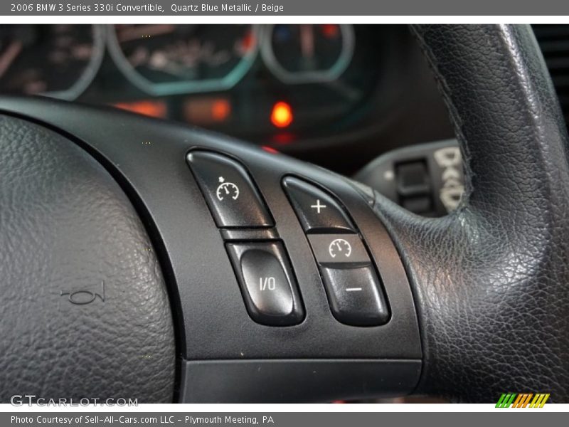 Quartz Blue Metallic / Beige 2006 BMW 3 Series 330i Convertible
