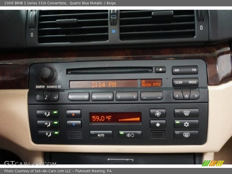 Quartz Blue Metallic / Beige 2006 BMW 3 Series 330i Convertible