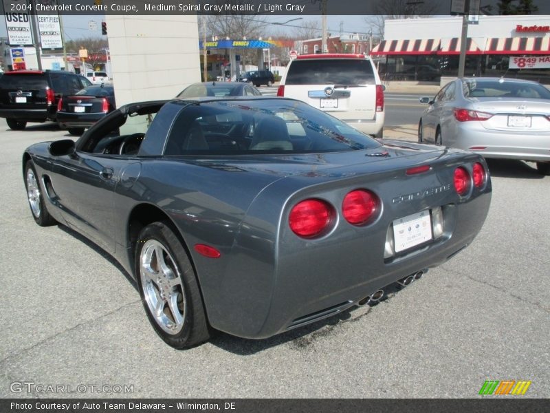 Medium Spiral Gray Metallic / Light Gray 2004 Chevrolet Corvette Coupe