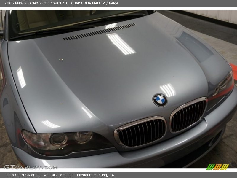Quartz Blue Metallic / Beige 2006 BMW 3 Series 330i Convertible