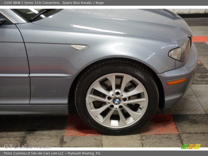 Quartz Blue Metallic / Beige 2006 BMW 3 Series 330i Convertible