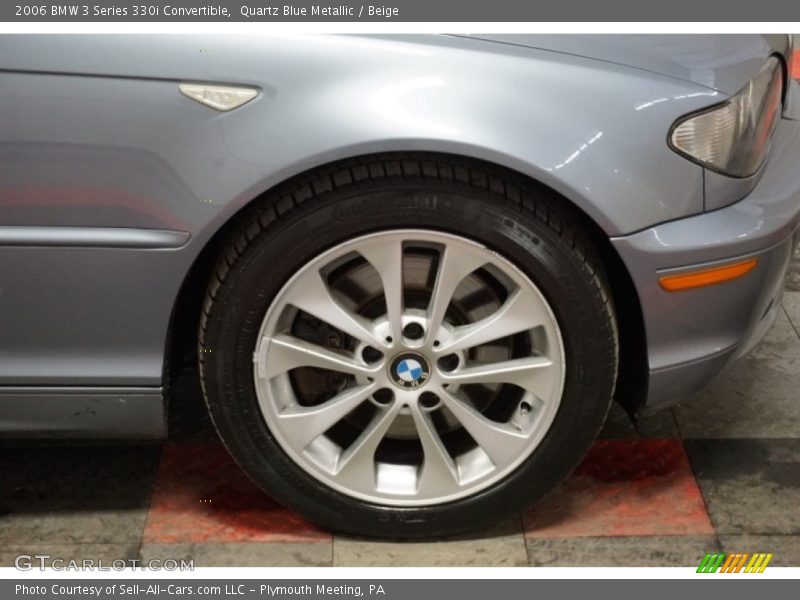 Quartz Blue Metallic / Beige 2006 BMW 3 Series 330i Convertible