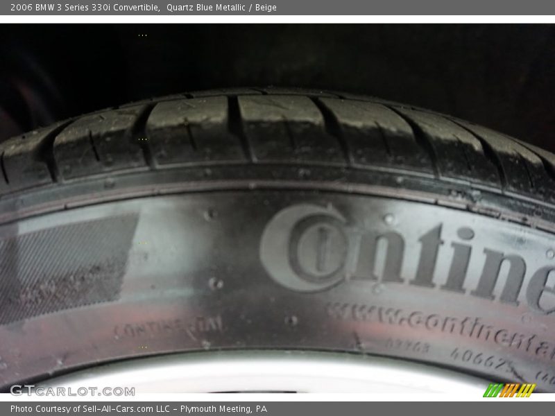 Quartz Blue Metallic / Beige 2006 BMW 3 Series 330i Convertible