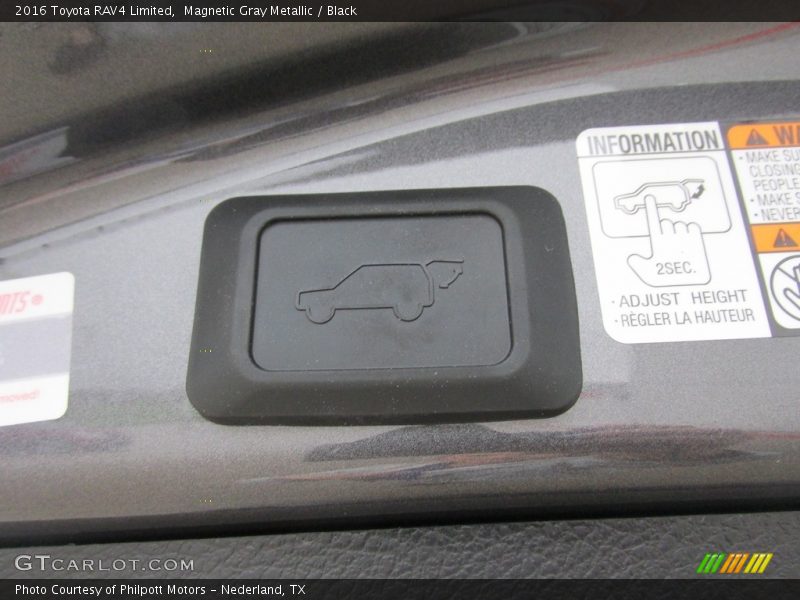 Magnetic Gray Metallic / Black 2016 Toyota RAV4 Limited