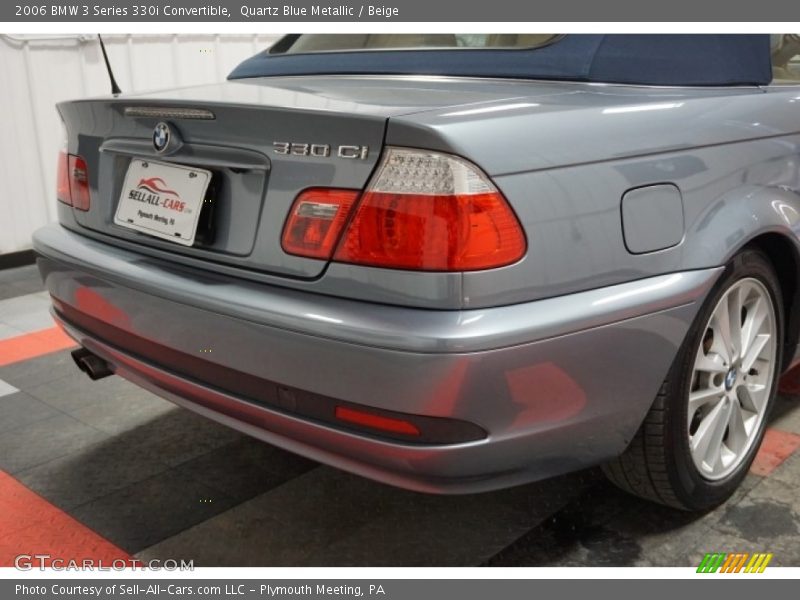 Quartz Blue Metallic / Beige 2006 BMW 3 Series 330i Convertible