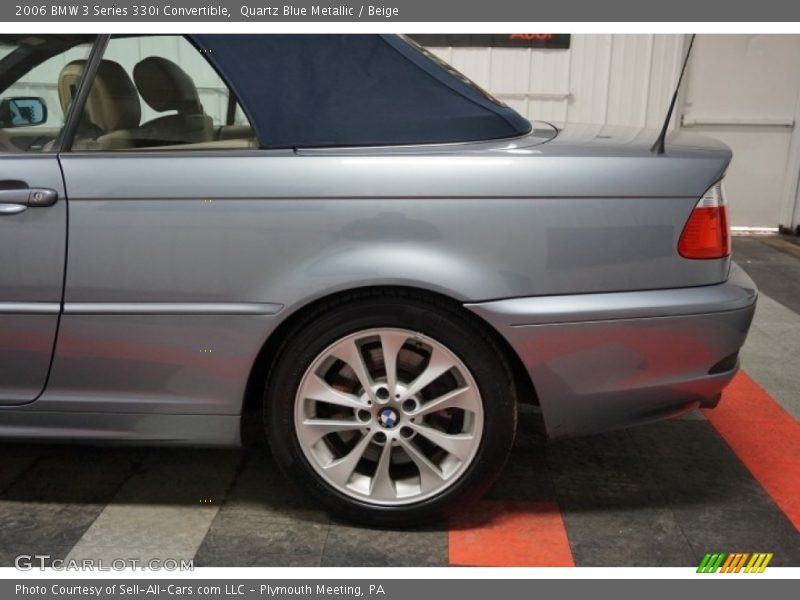 Quartz Blue Metallic / Beige 2006 BMW 3 Series 330i Convertible