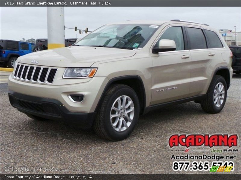Cashmere Pearl / Black 2015 Jeep Grand Cherokee Laredo