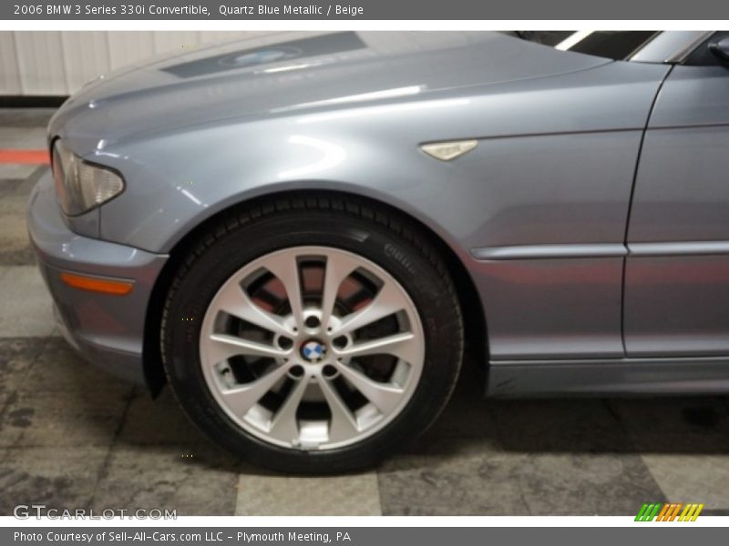 Quartz Blue Metallic / Beige 2006 BMW 3 Series 330i Convertible