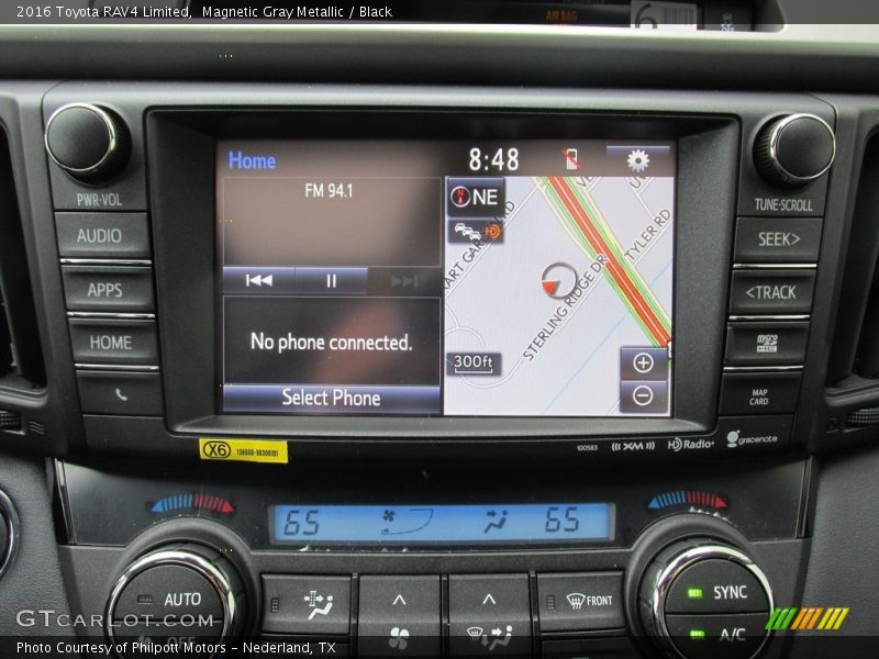 Magnetic Gray Metallic / Black 2016 Toyota RAV4 Limited