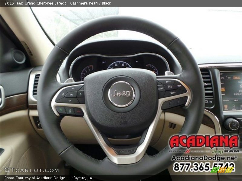 Cashmere Pearl / Black 2015 Jeep Grand Cherokee Laredo