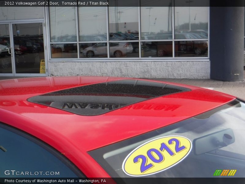 Tornado Red / Titan Black 2012 Volkswagen Golf 2 Door