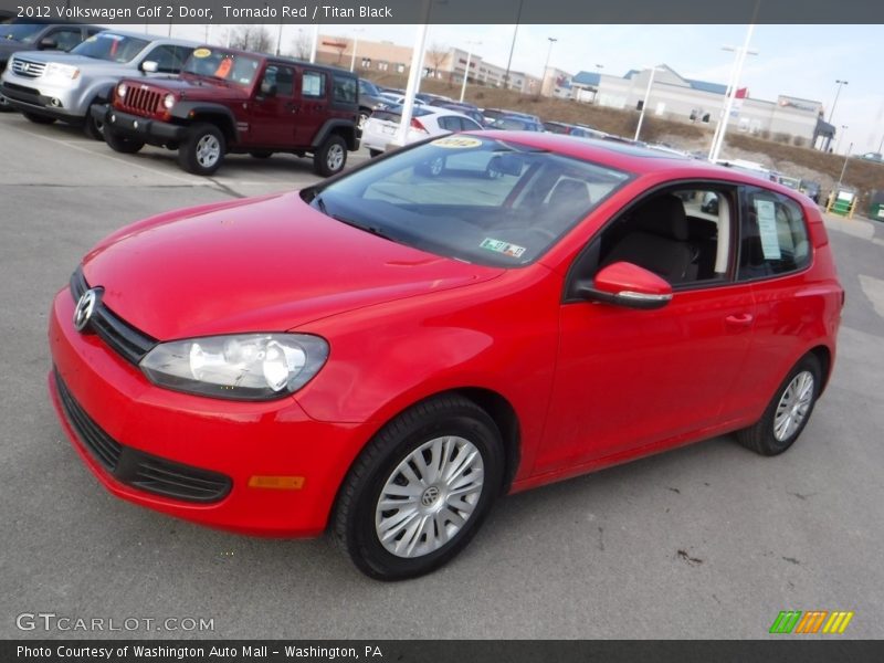 Tornado Red / Titan Black 2012 Volkswagen Golf 2 Door