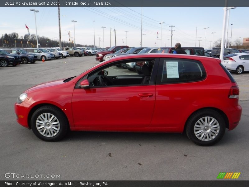 Tornado Red / Titan Black 2012 Volkswagen Golf 2 Door