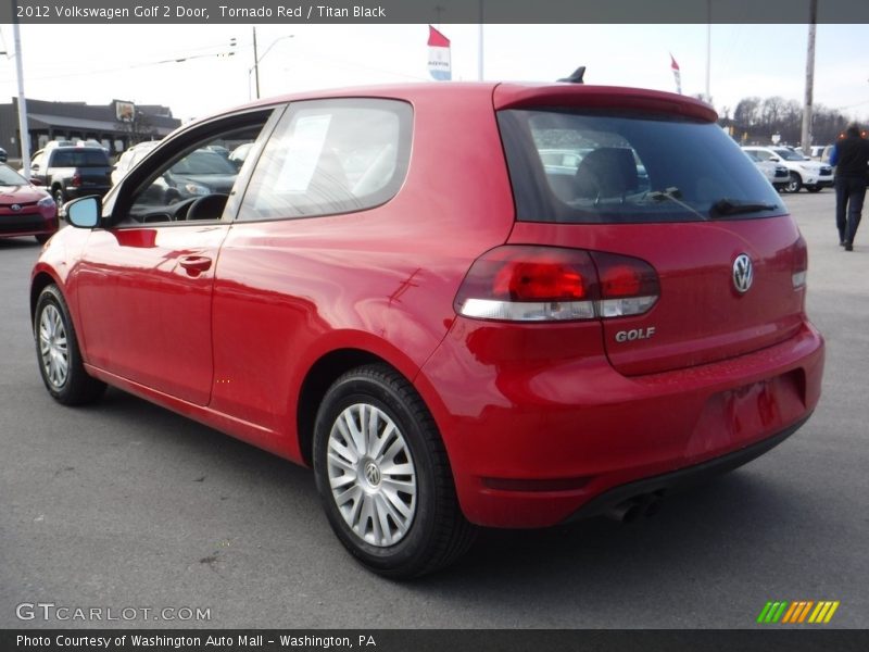 Tornado Red / Titan Black 2012 Volkswagen Golf 2 Door