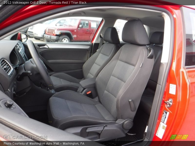 Tornado Red / Titan Black 2012 Volkswagen Golf 2 Door