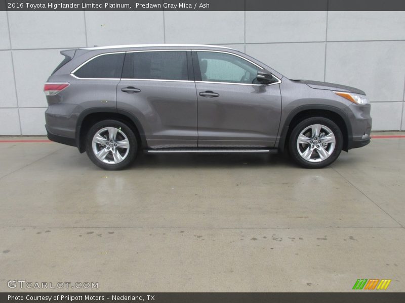 Predawn Gray Mica / Ash 2016 Toyota Highlander Limited Platinum