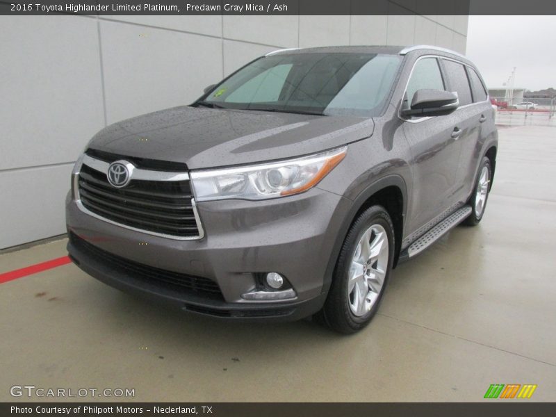 Predawn Gray Mica / Ash 2016 Toyota Highlander Limited Platinum