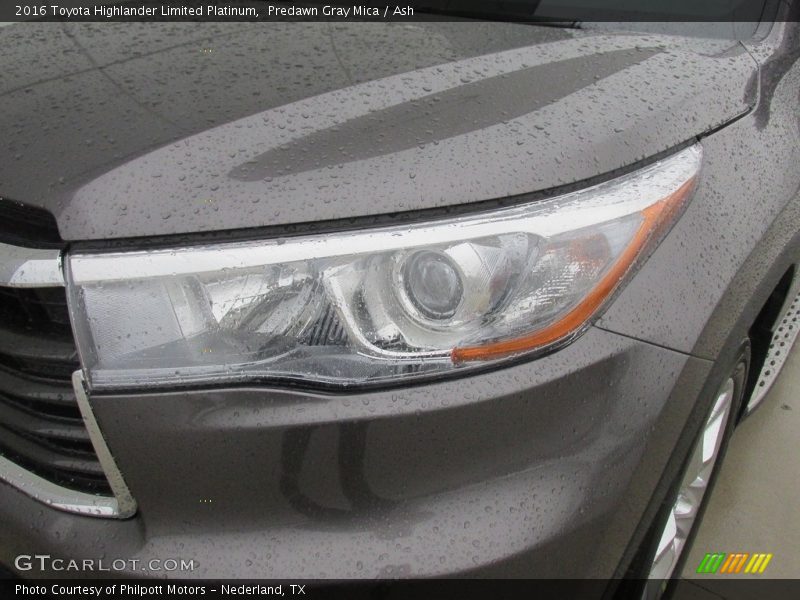 Predawn Gray Mica / Ash 2016 Toyota Highlander Limited Platinum