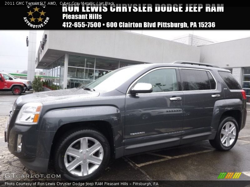 Cyber Gray Metallic / Jet Black 2011 GMC Terrain SLT AWD