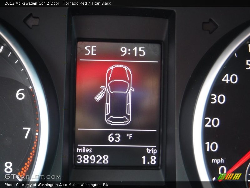 Tornado Red / Titan Black 2012 Volkswagen Golf 2 Door