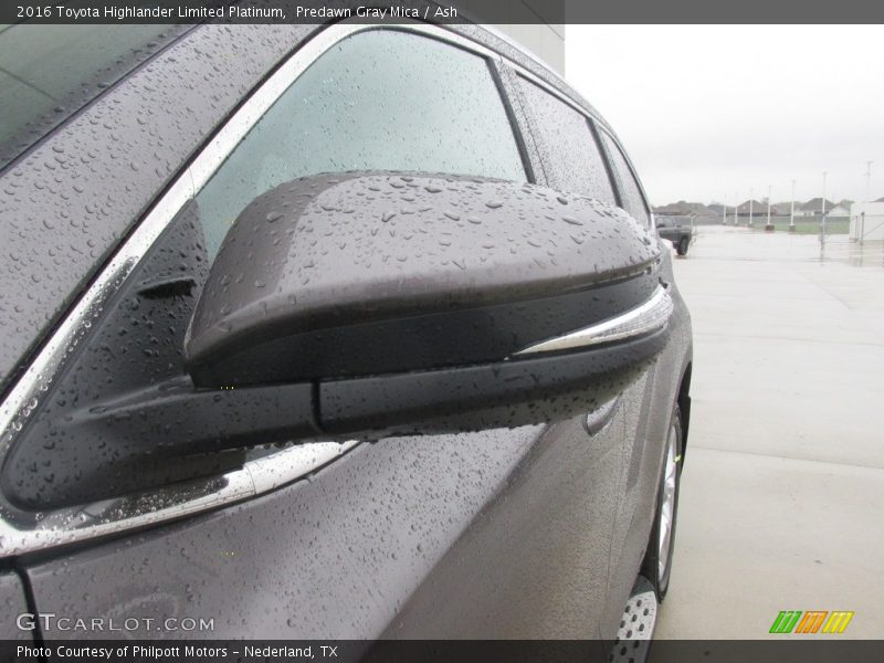 Predawn Gray Mica / Ash 2016 Toyota Highlander Limited Platinum