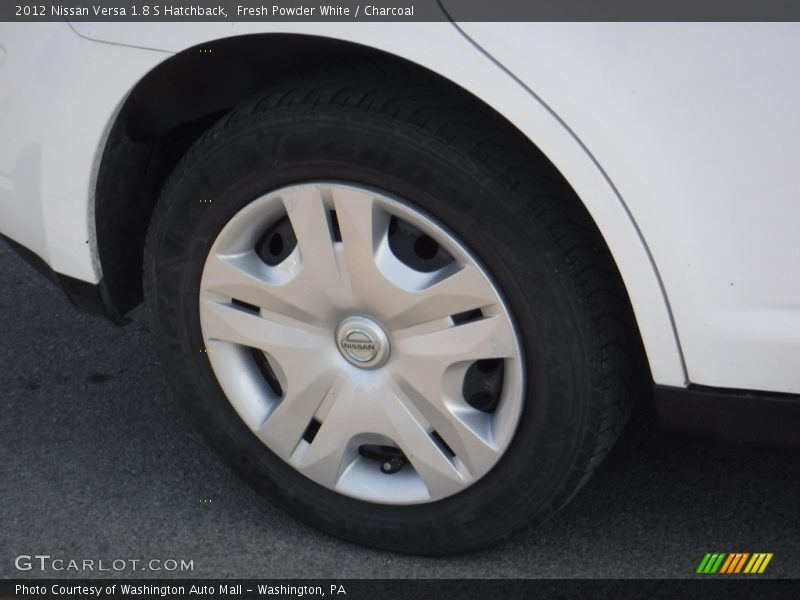 Fresh Powder White / Charcoal 2012 Nissan Versa 1.8 S Hatchback