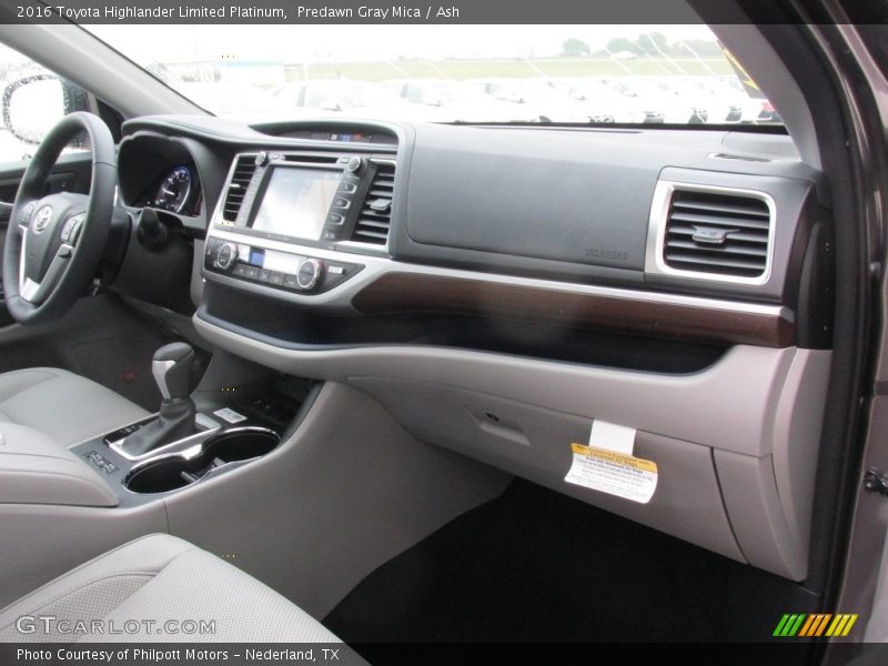 Predawn Gray Mica / Ash 2016 Toyota Highlander Limited Platinum