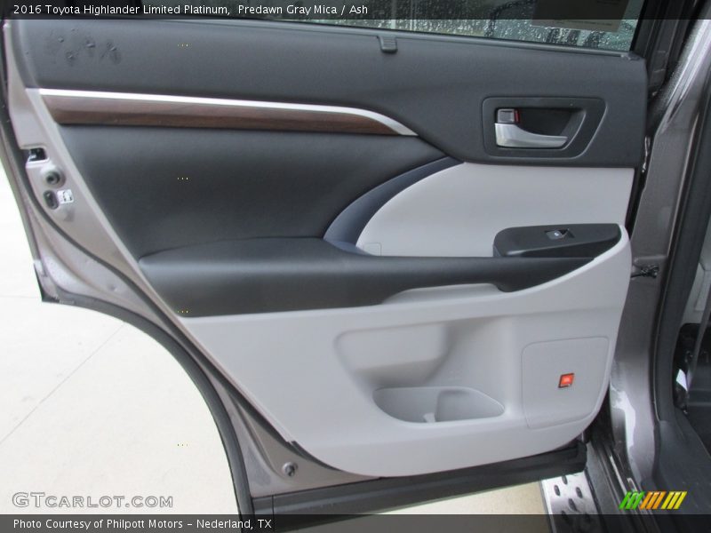 Predawn Gray Mica / Ash 2016 Toyota Highlander Limited Platinum