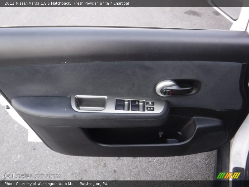 Fresh Powder White / Charcoal 2012 Nissan Versa 1.8 S Hatchback