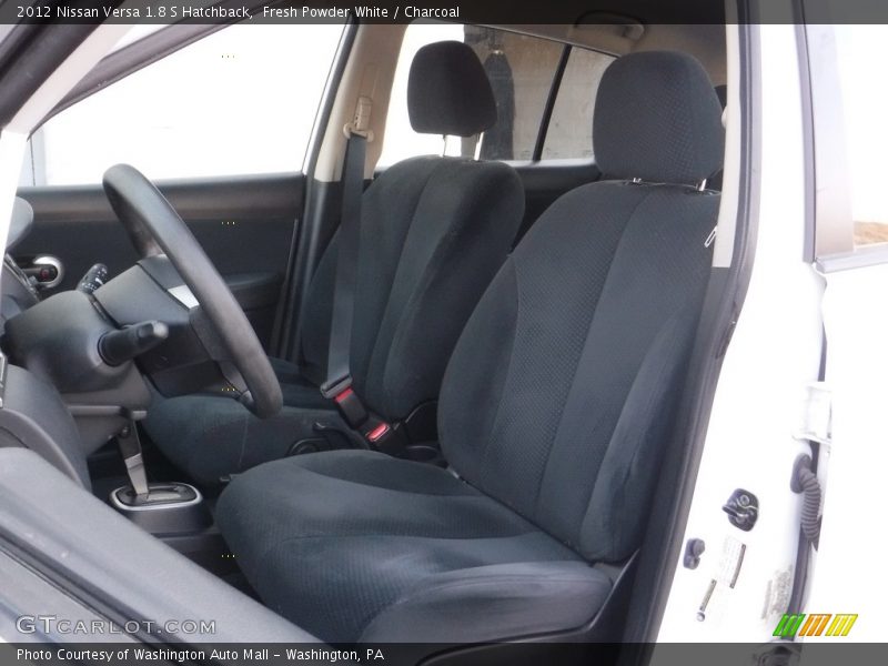 Fresh Powder White / Charcoal 2012 Nissan Versa 1.8 S Hatchback