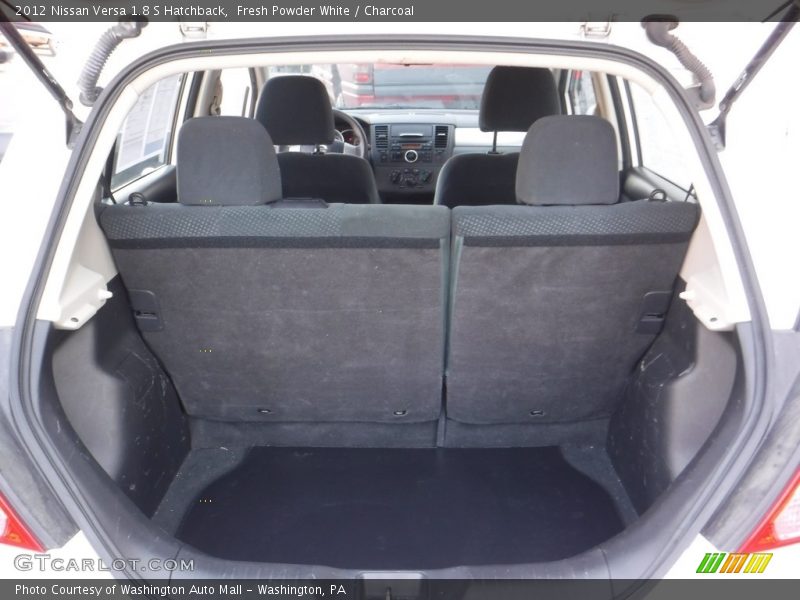 Fresh Powder White / Charcoal 2012 Nissan Versa 1.8 S Hatchback