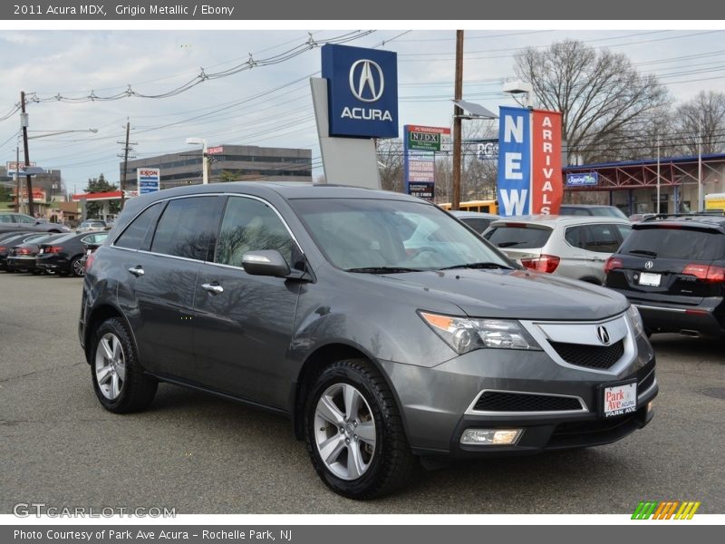 Grigio Metallic / Ebony 2011 Acura MDX