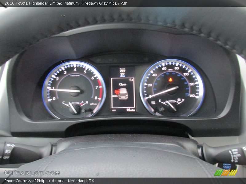 Predawn Gray Mica / Ash 2016 Toyota Highlander Limited Platinum