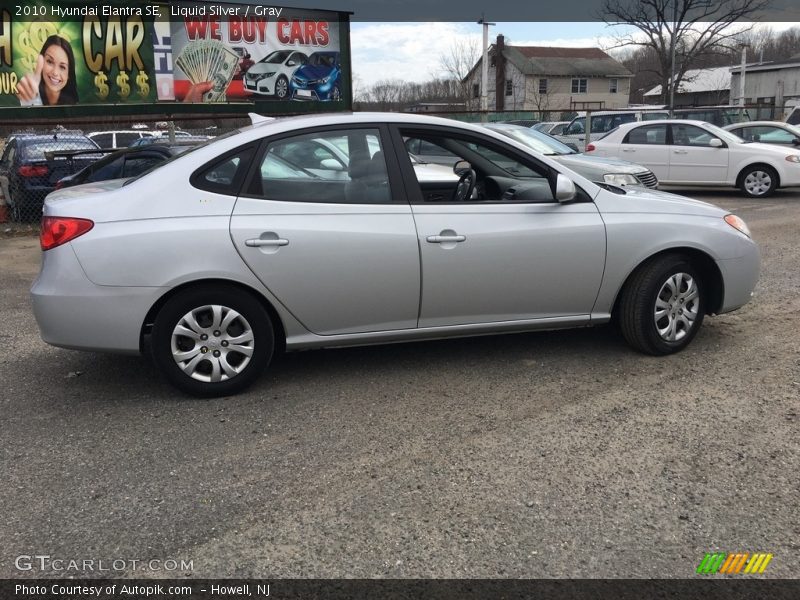 Liquid Silver / Gray 2010 Hyundai Elantra SE