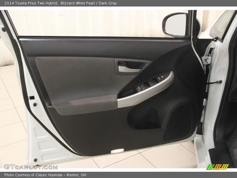 Blizzard White Pearl / Dark Gray 2014 Toyota Prius Two Hybrid