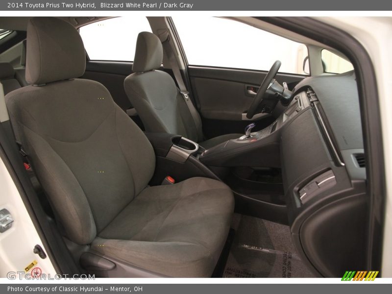 Blizzard White Pearl / Dark Gray 2014 Toyota Prius Two Hybrid