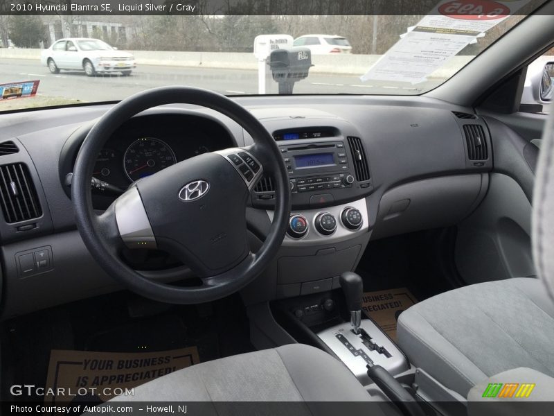 Liquid Silver / Gray 2010 Hyundai Elantra SE