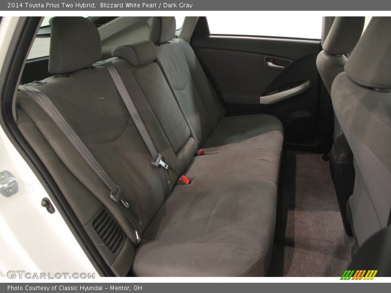 Blizzard White Pearl / Dark Gray 2014 Toyota Prius Two Hybrid