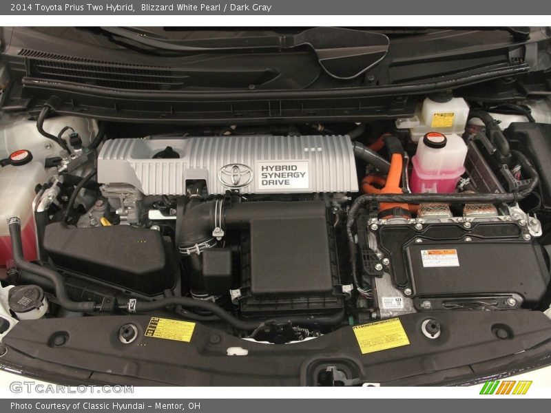 Blizzard White Pearl / Dark Gray 2014 Toyota Prius Two Hybrid