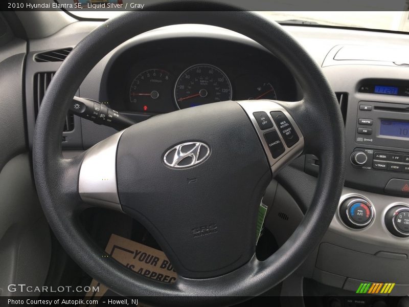 Liquid Silver / Gray 2010 Hyundai Elantra SE