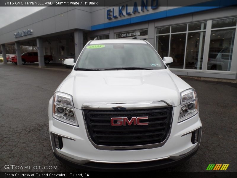 Summit White / Jet Black 2016 GMC Terrain SLE AWD