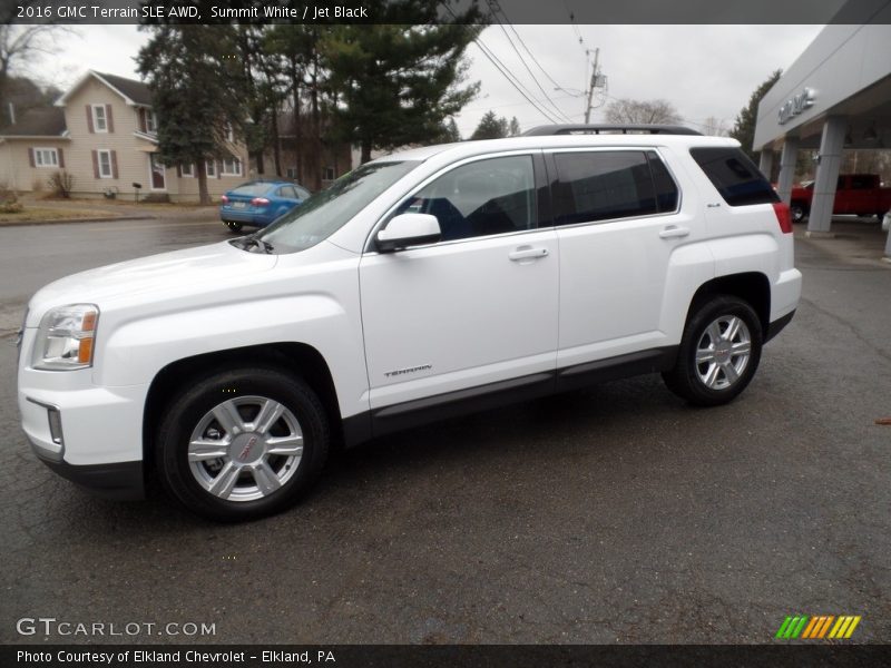 Summit White / Jet Black 2016 GMC Terrain SLE AWD