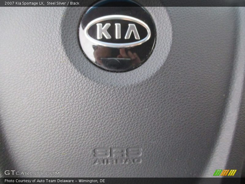 Steel Silver / Black 2007 Kia Sportage LX