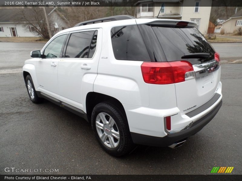 Summit White / Jet Black 2016 GMC Terrain SLE AWD