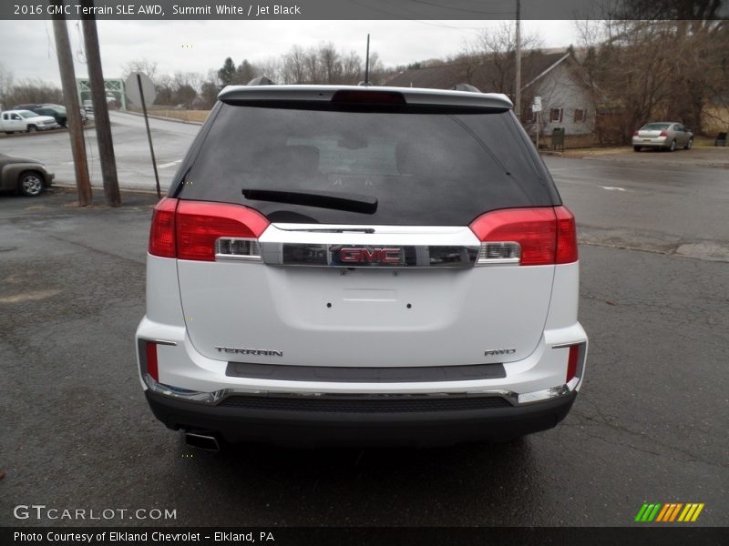 Summit White / Jet Black 2016 GMC Terrain SLE AWD