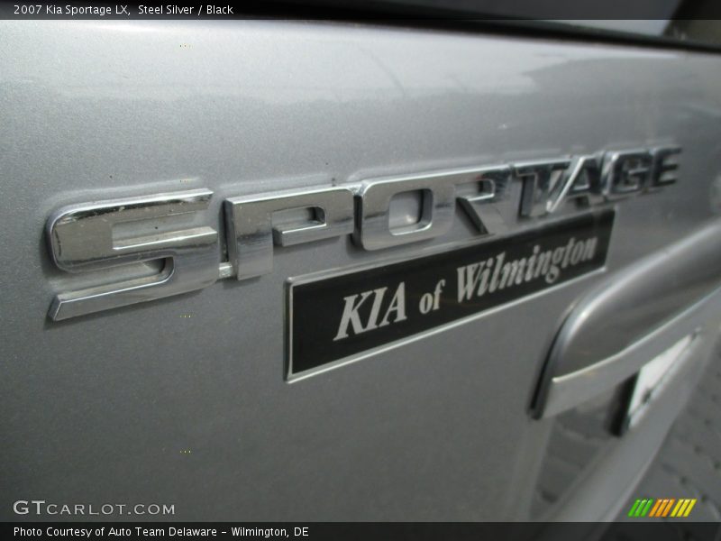Steel Silver / Black 2007 Kia Sportage LX