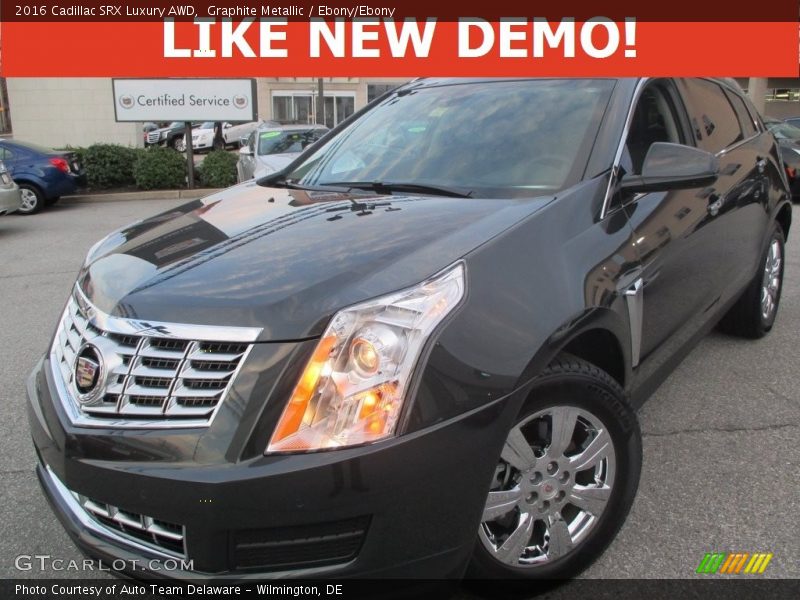 Graphite Metallic / Ebony/Ebony 2016 Cadillac SRX Luxury AWD