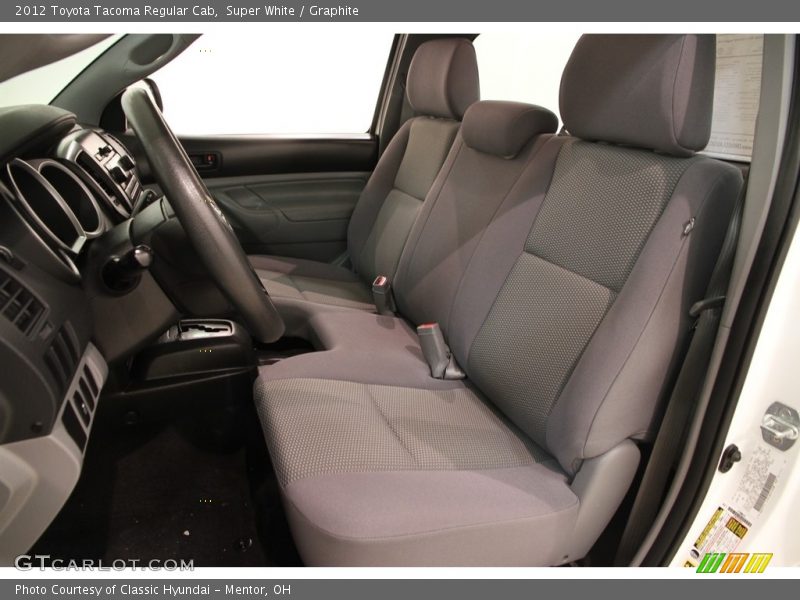 Super White / Graphite 2012 Toyota Tacoma Regular Cab