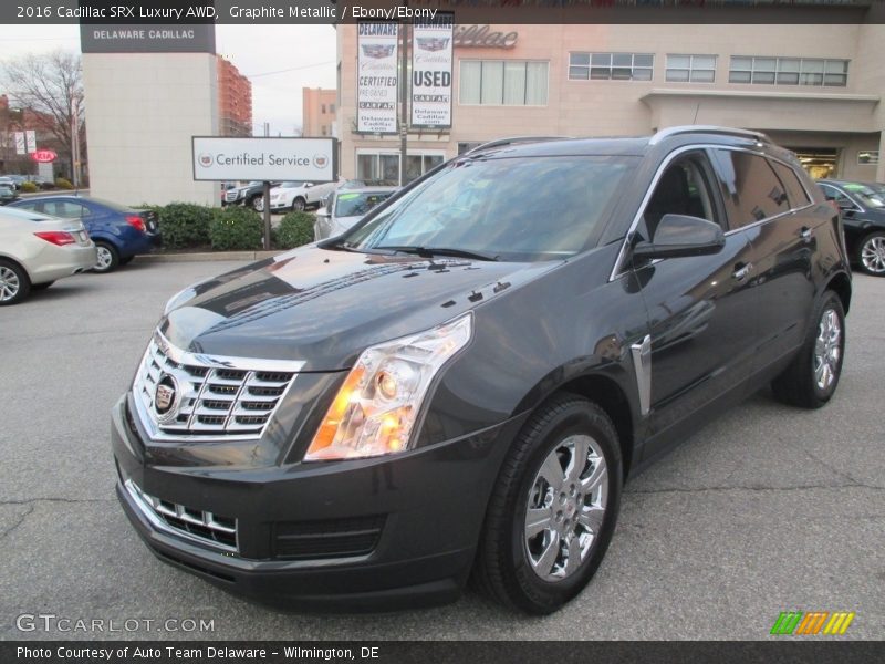 Graphite Metallic / Ebony/Ebony 2016 Cadillac SRX Luxury AWD